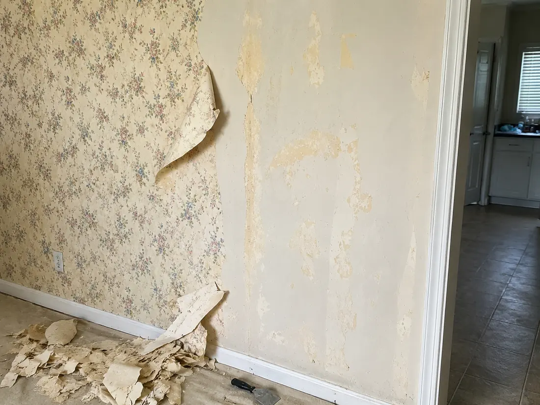 Wallpaper Removal and Wall Prep in Shreveport, Louisiana